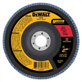 Dewalt DW8351 4-1/2 Inch X 7/8 Inch Z40 T27 Flap Disc Bulk (10 Pack)