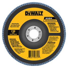 Dewalt DW8352 4-1/2 Inch X 7/8 Inch Z60 T27 Flap Disc Bulk (10 Pack)