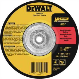 Dewalt DW8427H 7 Inch X.045 Inch X5/8 Inch -11 Hp Cutoff Wheel Bulk (10 Pack)