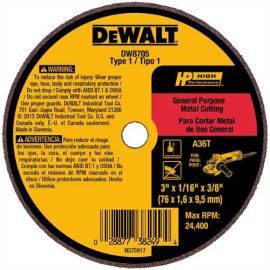 Dewalt DW8705 3 X 1/16 X 3/8 A36t Bulk (50 Pack)
