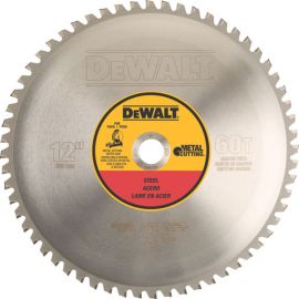 Dewalt DWA7737 12 Inch 60t Heavy Gauge Ferrous Metal Cutting 1 Inch Arbor