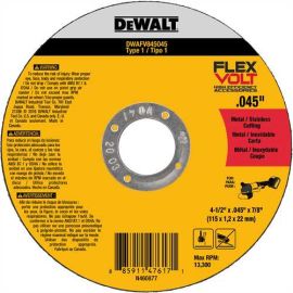 Dewalt DWAFV845045 Dwt Fv Wheel 4-1/2 X .045 X 7/8 Bulk (25 Pack)