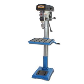 Baileigh DP-2012F-HD-V3 220V 20 Inch Floor Drill Press 12 Spindle Speeds, 16.5 Inch x 18.5 Inch Table MT4, LED Worklight
