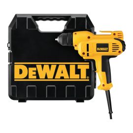 Dewalt DWD115K 3/8 Inch Vsr Mid-Handle Grip Drill Kit W/ Keyless All-Metal Chuck 8.0 Amp