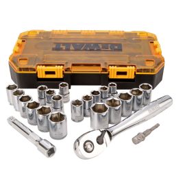Dewalt DWMT73813  Tough Box Tool Kit, 1/2 Inch Drive Socket Set