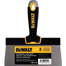Dewalt L5 DXTT-2-134 8 Inch Taping Knife | Stainless Steel w/Soft Grip Handle 4 PK