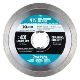 Makita E-07397 X-LOCK 4-1/2 Inch Continuous Rim Diamond Blade for Ceramic and Granite Cutting