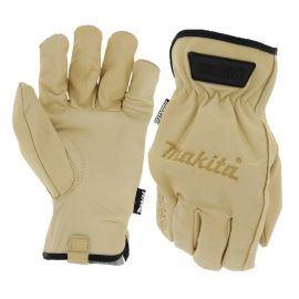 Makita T-04204 100% Genuine Leather Cow Driver Gloves (X-Large)