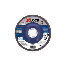 Bosch FDX27450120 4-1/2 Inch X-LOCK Arbor Type 27 120 Grit Flap Disc - 10 Pieces