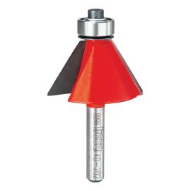 Freud 40-202 1-11/32 Inch Diameter 30 Degree Chamfer Router Bit with 1/4 Inch Shank