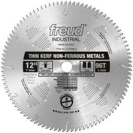 Freud LU77M012 12 Inch 96 Tooth TCG Thin Kerf Non-Ferrous Metal Cutting Saw Blade
