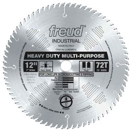 Freud LU82M012 12 Inch 72 Tooth TCG Crosscutting and Ripping Saw Blade