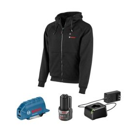 Bosch GHH12V-20XLN12 12V Max Heated Hoodie Kit with Portable Power Adapter - Size XLarge