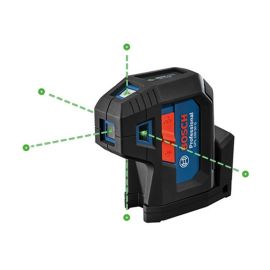 Bosch GPL100-50G Green-Beam Five-Point Self-Leveling Alignment Laser 