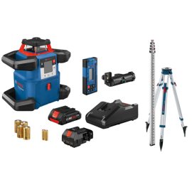 Bosch GRL4000-80CHK 18V REVOLVE4000 Connected Self-Leveling Horizontal Rotary Laser Kit with (1) CORE18V 4.0 Ah Compact Battery