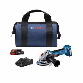 Bosch GWS18V-8B15 18V Brushless 4-1/2 Inch Angle Grinder Kit with (1) CORE18V 4.0 Ah Compact Battery