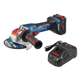 Bosch GWX18V-13CB14 PROFACTOR 18V Spitfire X-LOCK Connected-Ready 5 – 6 In. Angle Grinder Kit with (1) CORE18V 8.0 Ah PROFACTOR Performance Battery