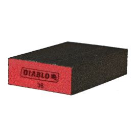 Freud DFBBLOCCRS01G Diablo Flat 36-Grit Sanding Sponge - Red