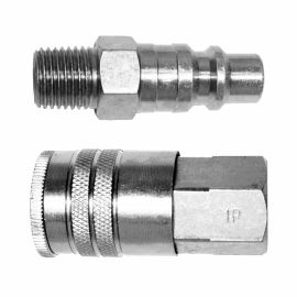 Interstate Pneumatics CKH6 3/8 Inch Industrial Coupler and Plug (CPH641 & CH640)