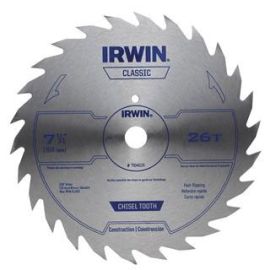 Irwin 11040ZR Saw Blade 7-1/4 Inch 26t Chisel Tooth Combo Bulk (5 Pack)