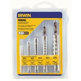 Irwin 11117 Spiral Ext + Drill Bit 10pc Set Bulk (5 Pack)