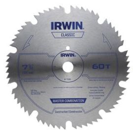 Irwin 11240 Saw Blade 7-1/4 Inch 60t Master Combination Bulk (5 Pack)