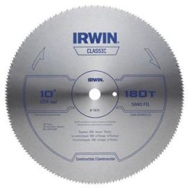 Irwin 11870 Saw Blade 10 Inch 180t Plywood/Osb/Veneer/ Bulk (5 Pack)