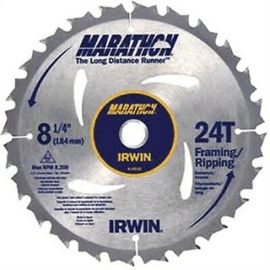 Irwin 14050ZR Saw Blade 8-1/4 Inch 24t Marathon Cd Bulk (5 Pack)