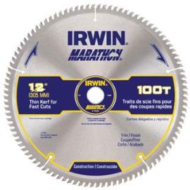 Irwin 14084 Saw Blade 12 Inch 100t Marathon Cd
