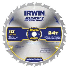 Irwin 14233 Saw Blade 10 Inch 24t Marathon Cd Bulk (5 Pack)
