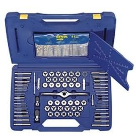 Irwin 1813817 Tap+Die + Drill 116pc Pts Set Deluxe