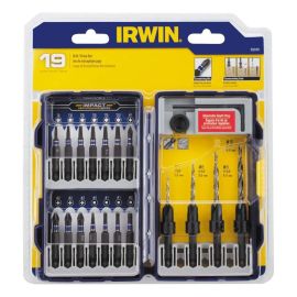 Irwin 1890451 Tapered Csink 19pc Drill-Drive Pro Set Bulk (6 Pack)