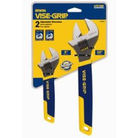 Irwin 2078700 2pc Adjustable Wrench Set-6 Inch + 10 Inch - Inch Bulk (4 Pack)