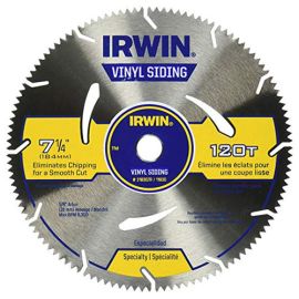 Irwin 21830ZR Saw Blade 7-1/4 Inch 120t Vinyl Cutting Bulk (10 Pack)