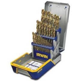 Irwin 3018003 29pc Drill Bit Indust Set Case Tin Coat