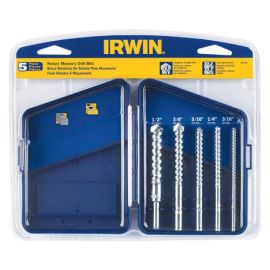 Irwin 61170 Drill Bit 5pc Set Msnry Econo Bulk (5 Pack)