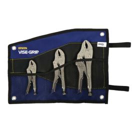 Irwin IRHT82572 Vise-Grip Locking Pliers, Curved Jaw with Wire Cutters: 5-Inch, 7-Inch & 10-Inch, 3-Pieces Set  - (Pack of 5)