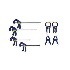 Irwin IRHT83220 QUICK-GRIP Woodworking Clamps Set, 8-Piece - (Pack of 3)