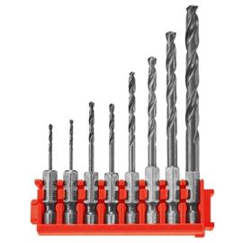 Bosch ITDDV08C Driven Impact Black Oxide Drill Bits with Clip for Custom Case System - 40 Pieces