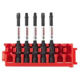 Bosch ITDSQ2205C Driven 2 Inch Impact Square #2 Power Bits with Clip for Custom Case System - 25 Pieces