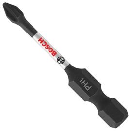 Bosch ITPH1201 Impact Tough 2 Inch Phillips #1 Power Bits - 5 Pieces