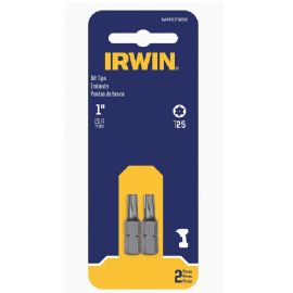 Irwin IWAF21TS252 Tamper-Resistant Insert Bit, T25 Drive, Torx Drive, 1/4 in Shank, Hex Shank, 1 in Length - Pack of 5 (10 Pieces)
