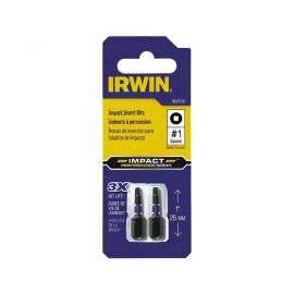 IRWIN IWAF31SQ12 Impact Performance Series™ #1 SAE Black Oxide Square Recess Insert Bits - Pack of 5 (10 Pieces)