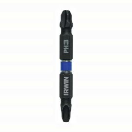 IRWIN IWAF32DEPH32 Power Bit, #3 Drive, Phillips Drive, 1/4 in Shank, Hex Shank, 2-3/8 in L, High-Grade Steel - Pack of 5 (10 Pieces)
