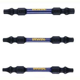 IRWIN IWAF32DETX3 Power Bit: T15/T20/T20/T25/T25/T30 Fastening Tool Tip Size, 2 1/2 in Overall Bit Length,  Pack of 5 (15 Pieces)
