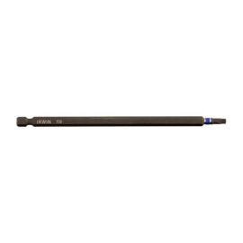 IRWIN IWAF36TX20 Power Bit: T20 Fastening Tool Tip Size, 6 in Overall Bit Length, 1/4 in Hex Shank Size, Hex Shank - Pack of 5
