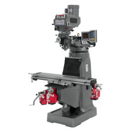 Jet 690418 JTM-4VS Mill With 3-Axis ACU-RITE VUE DRO (Knee) With X, Y and Z-Axis Powerfeeds