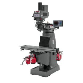 Jet 690430 JTM-4VS Mill With 3-Axis ACU-RITE 300S DRO (Knee) With X, Y and Z-Axis Powerfeeds and Power Draw Bar