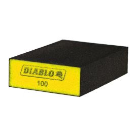 Freud DFBBLOCFIN01G Diablo Flat 100-Grit Sanding Sponge - Yellow