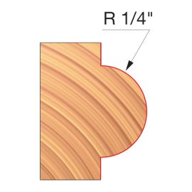 Freud UP122-IC 3-9/16 Inch x 31/32 Inch x 1-1/4 Inch Concave Radius Cutters